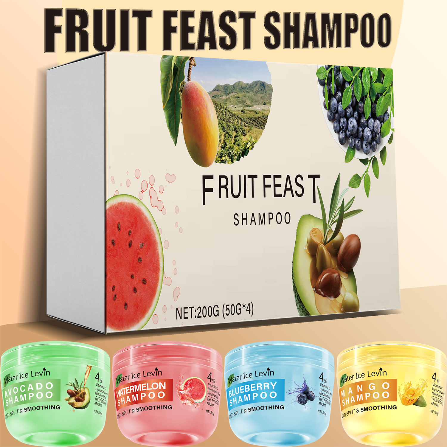 Hair Care For Hair Fall - Tropical Fruit Shampoo Set - Deep