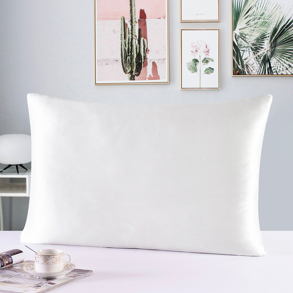 Satin Pillowcase Silk - 100% Nature Mulberry Silk Pillowcase Zipper