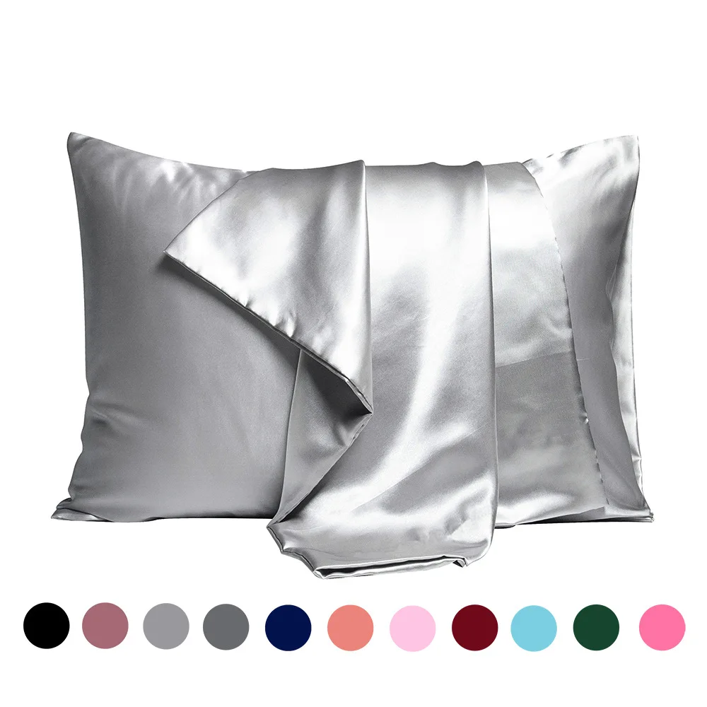 Satin Pillowcase Silk - 1 pair of large silk satin