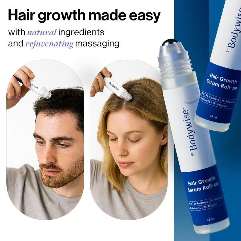 Split End Repair Serum - Bodywise Hair Roll-On Serum Plant Extract