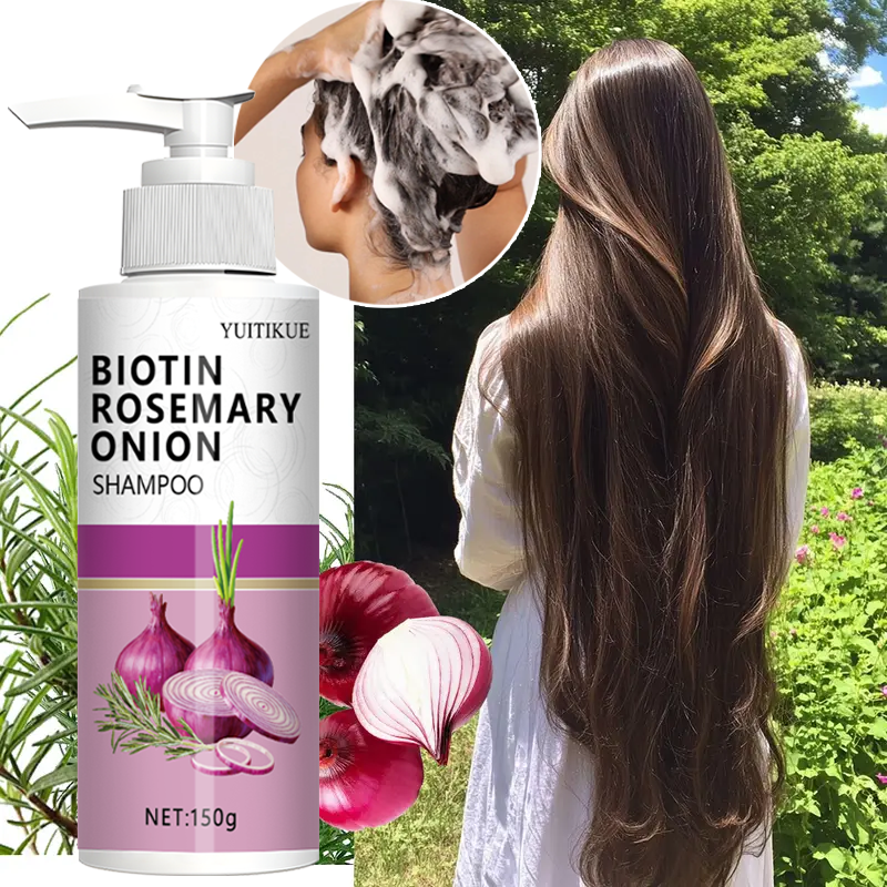 Biotin Shampoo Thickening - Biotin Rosemary Onion Shampoo, strengthens hair