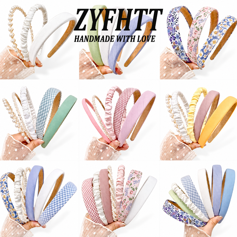 Hair Care Baby - 3/4pcs Multicolor Elegant fabric Headband for