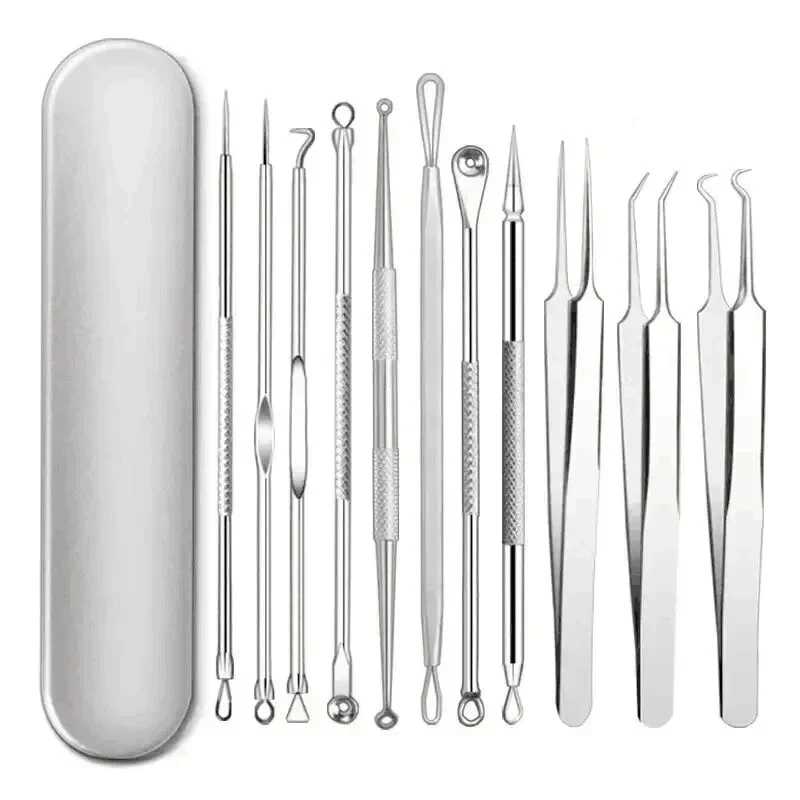 Hair Care Clinic - 4-11Pcs Ingrown Hair Tweezers Acne Blackhead