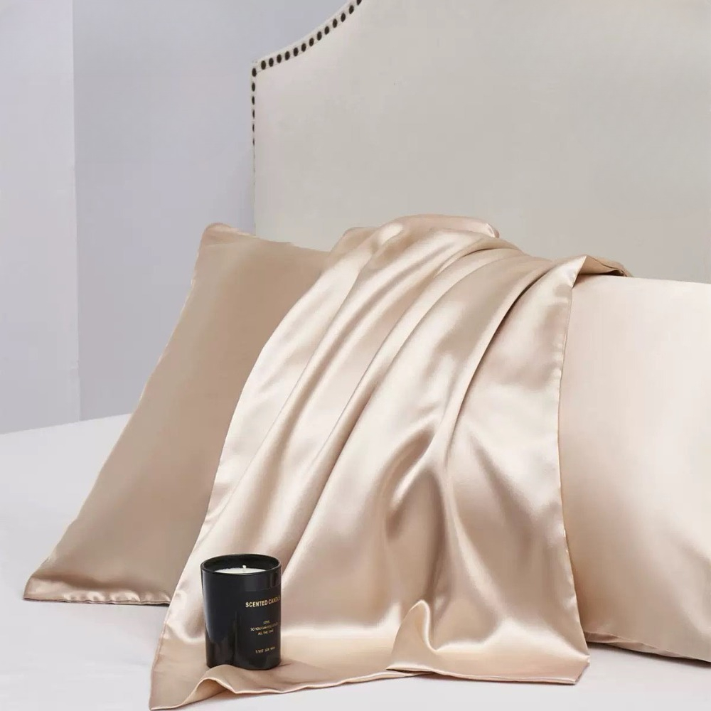 Satin Pillowcase Silk - 1 Piece Silky Stain Pillowcase Silky