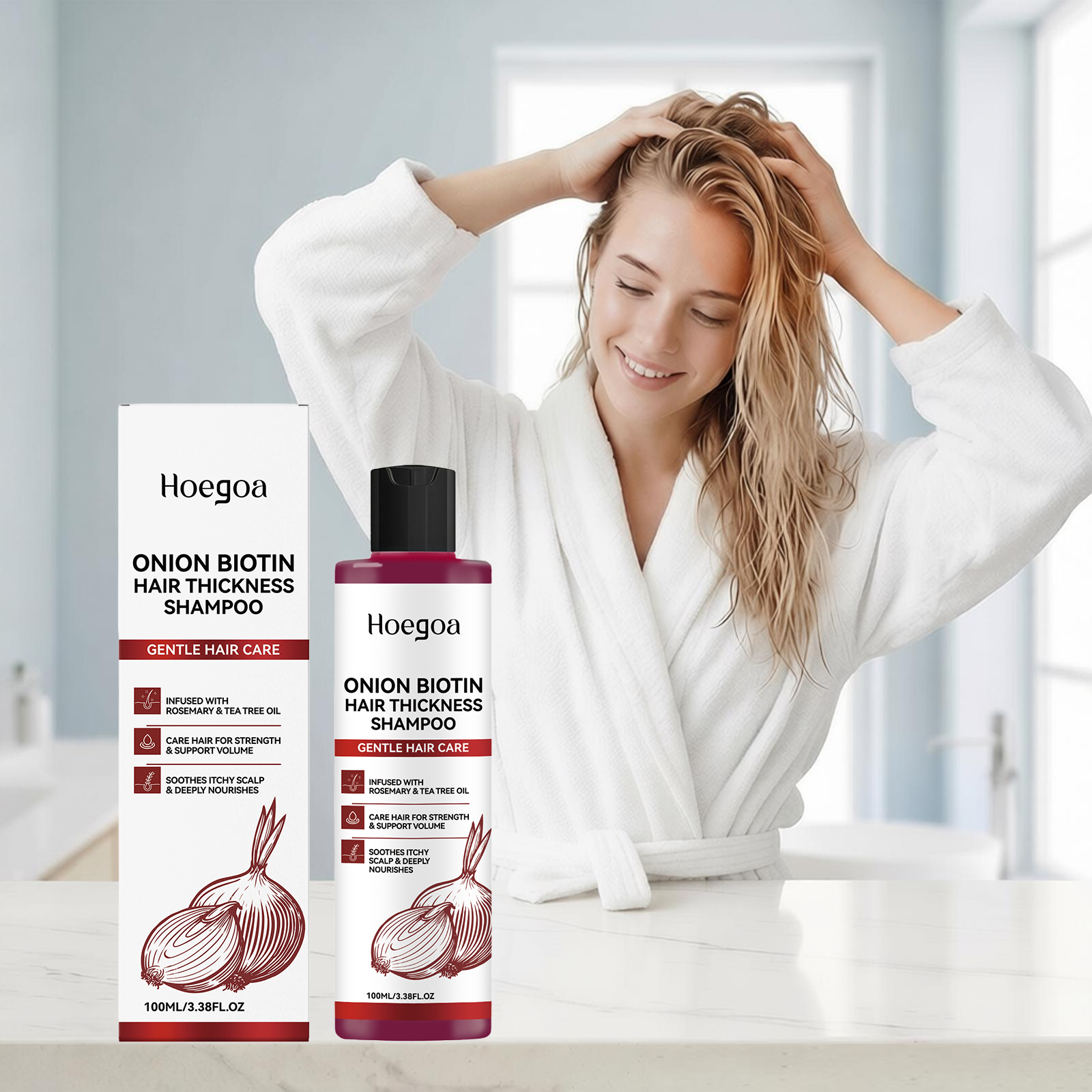 Biotin Shampoo Thickening - Onion Biotin Volumizing Shampoo Moisturizing Smoothing