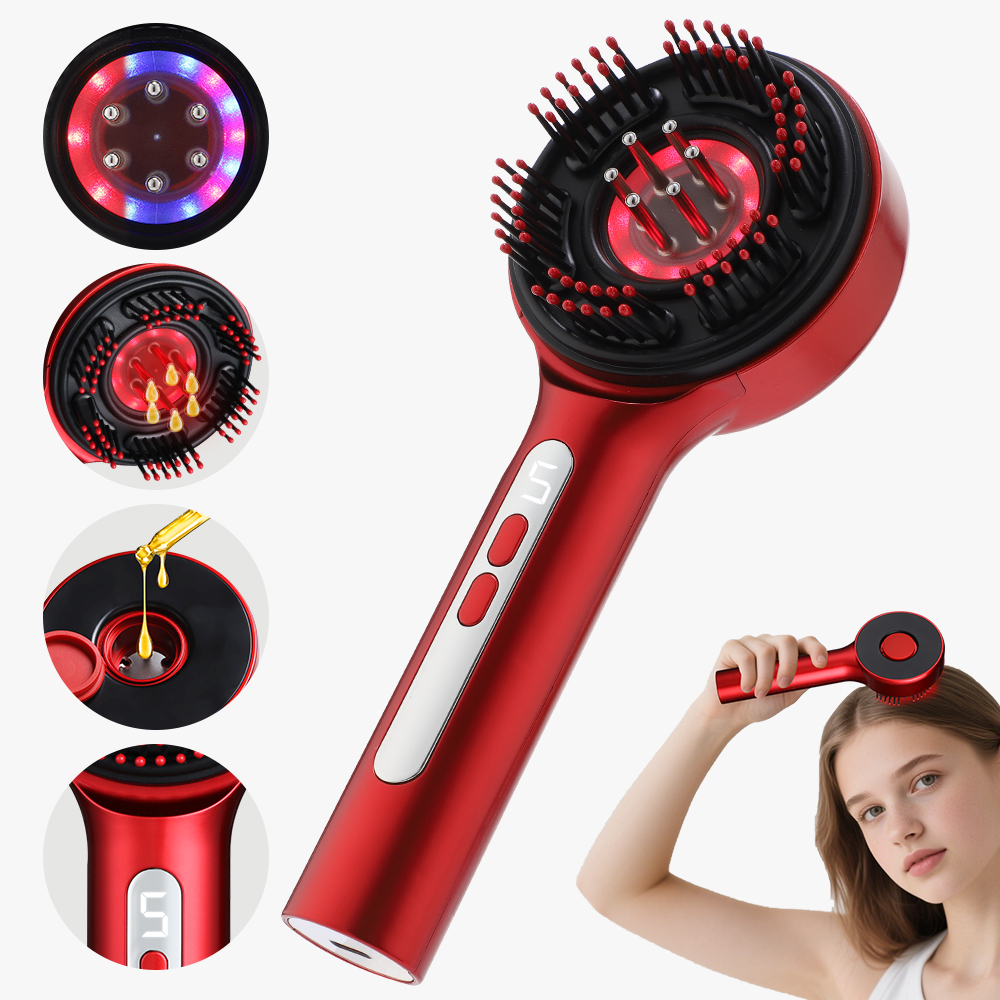 Hair Care Essential - Electric Vibration Massage Comb Portable Hair