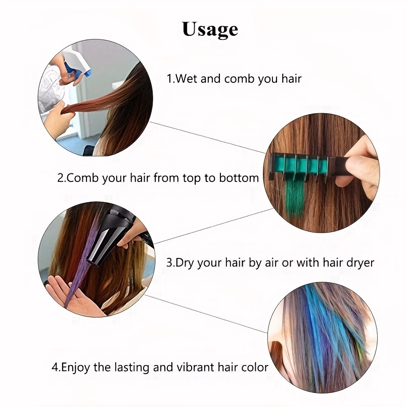 10 Colors/set ABS Non-toxic On - Hair Care Color recensione e prezzo