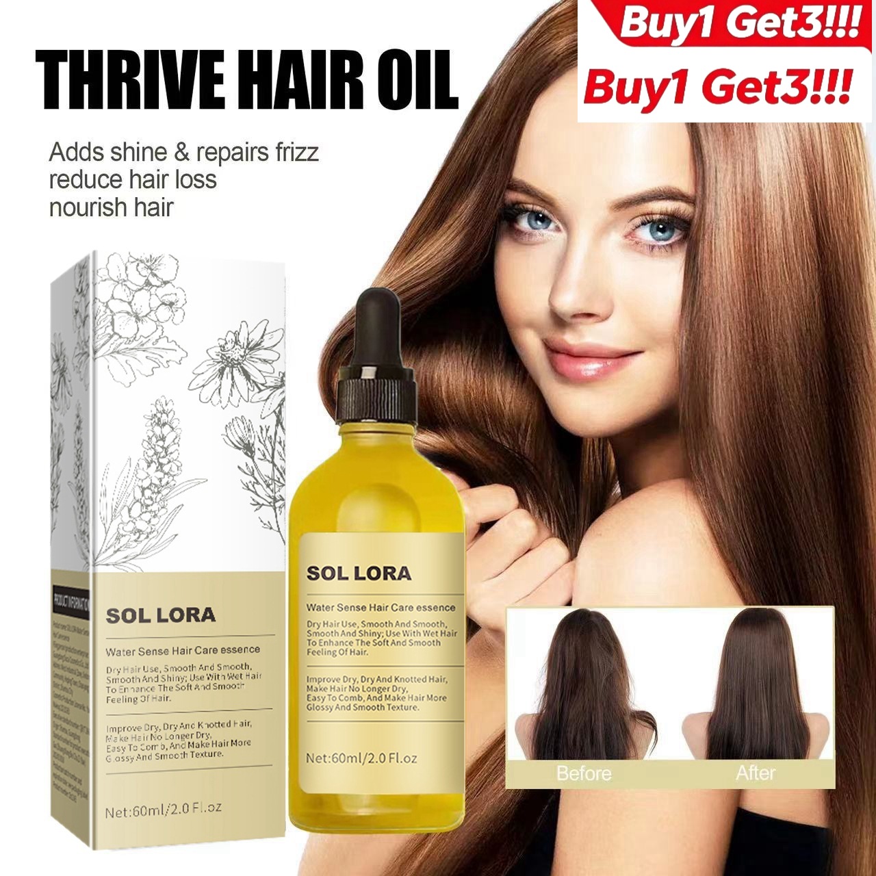 Buy 1 Get 3 Rosemary Hair Grow - Hair Care For Hair Fall recensione e prezzo