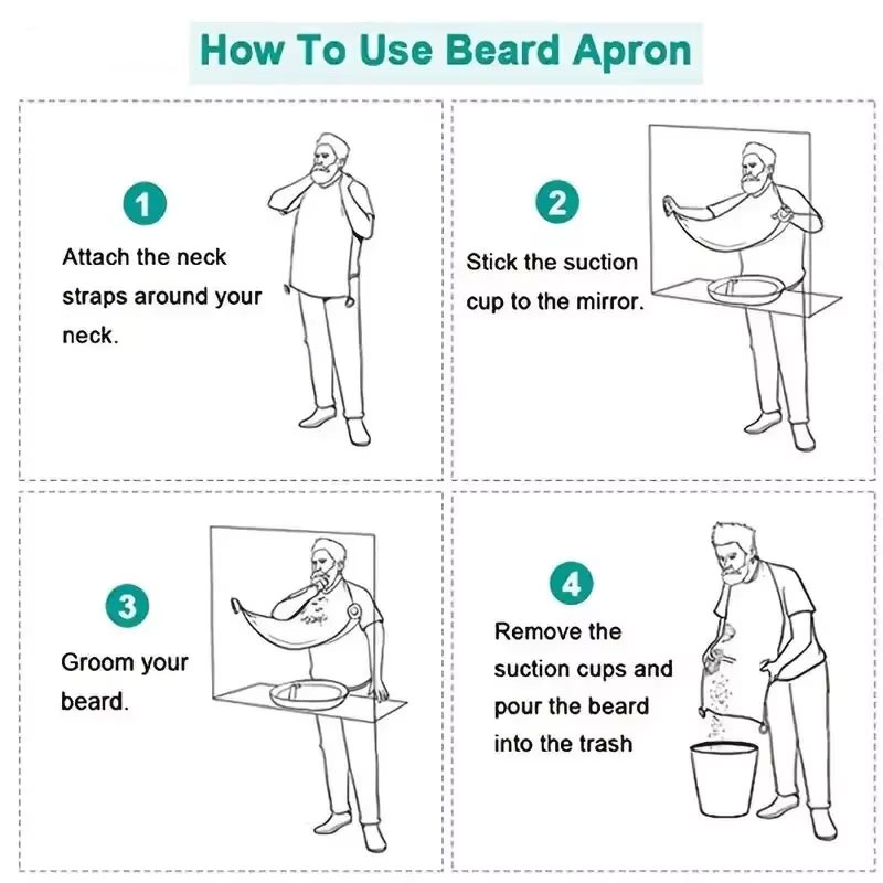 Men's Beard Shaving Apron - Cl - Hair Care Clinic recensione e prezzo