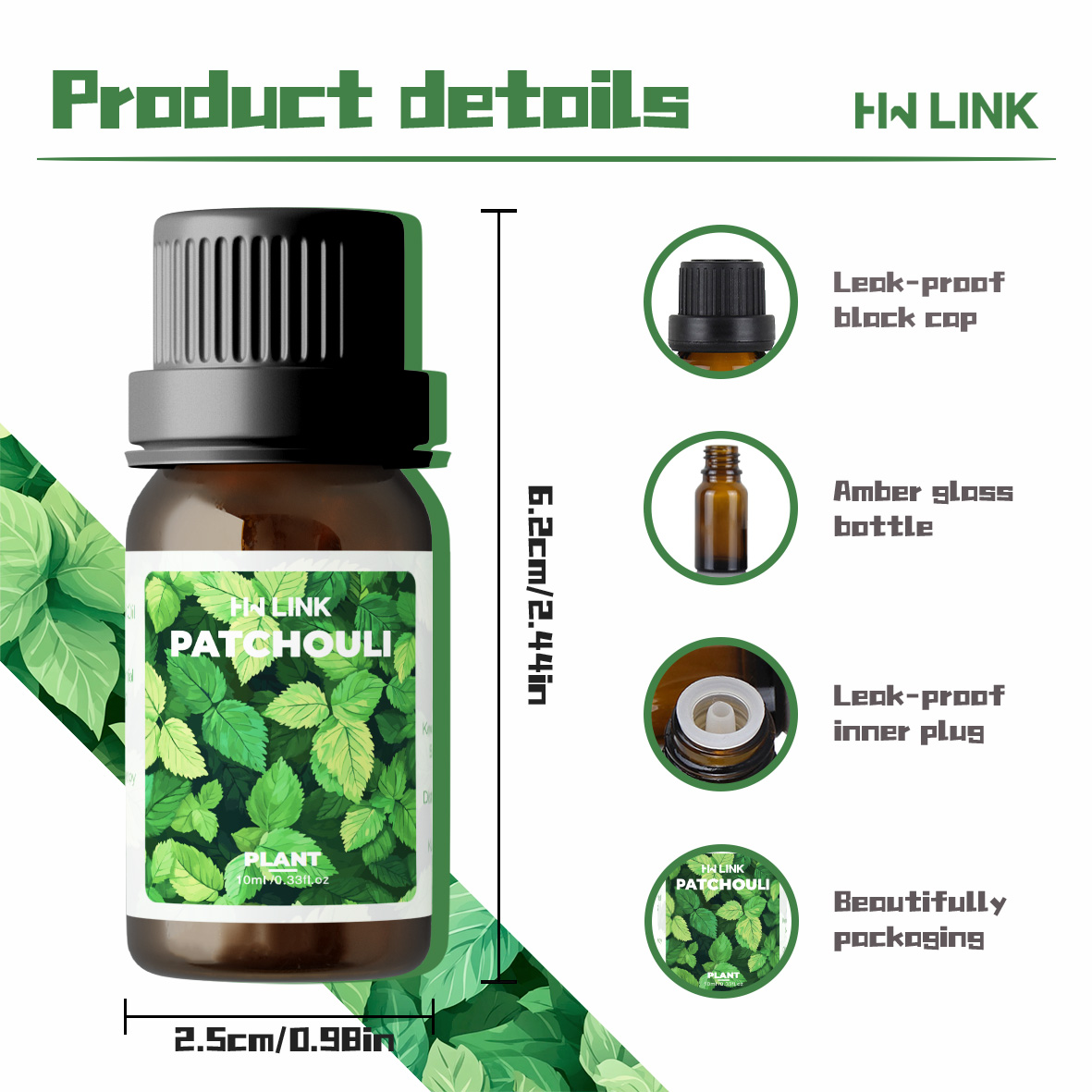 10ml Patchouli Essential Oils  - Hair Care Essential recensione e prezzo