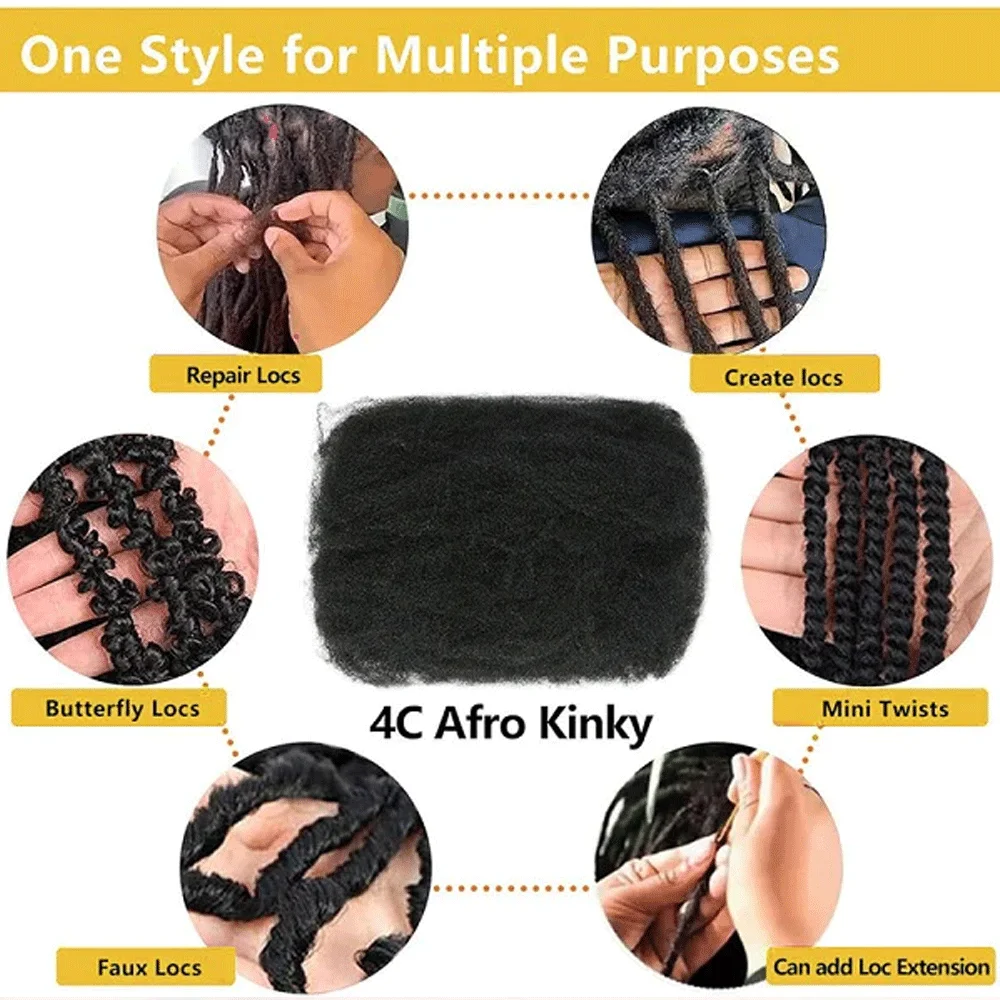LD Afro Kinky Curly Bulk Human - Hair Care Color recensione e prezzo