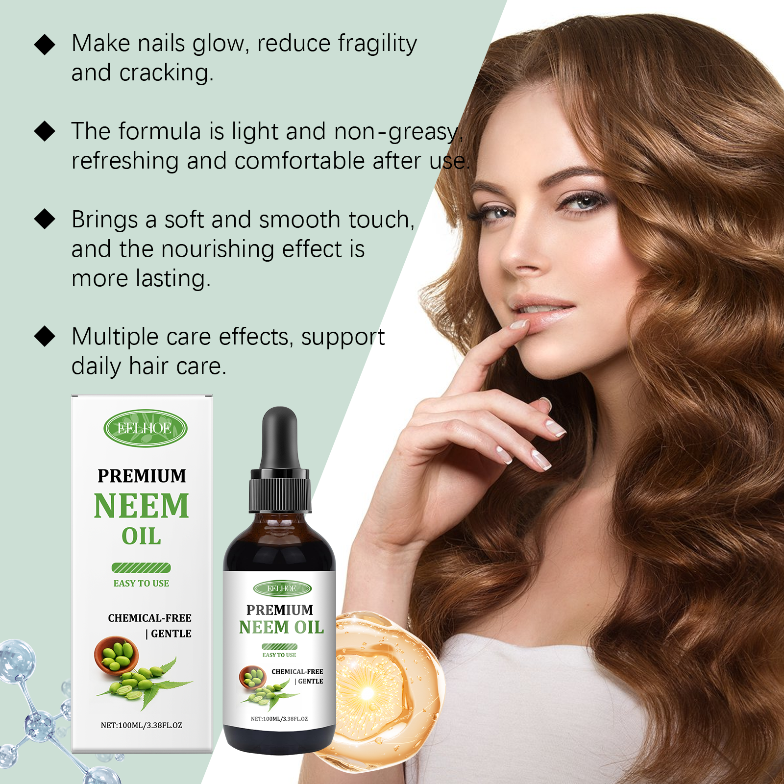 Pure Neem Oil Hair Serum Repai - Split End Repair Serum recensione e prezzo