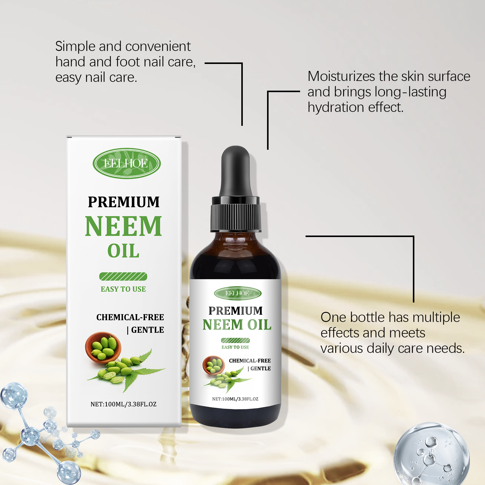 Pure Neem Oil Hair Serum Repai - Split End Repair Serum recensione e prezzo