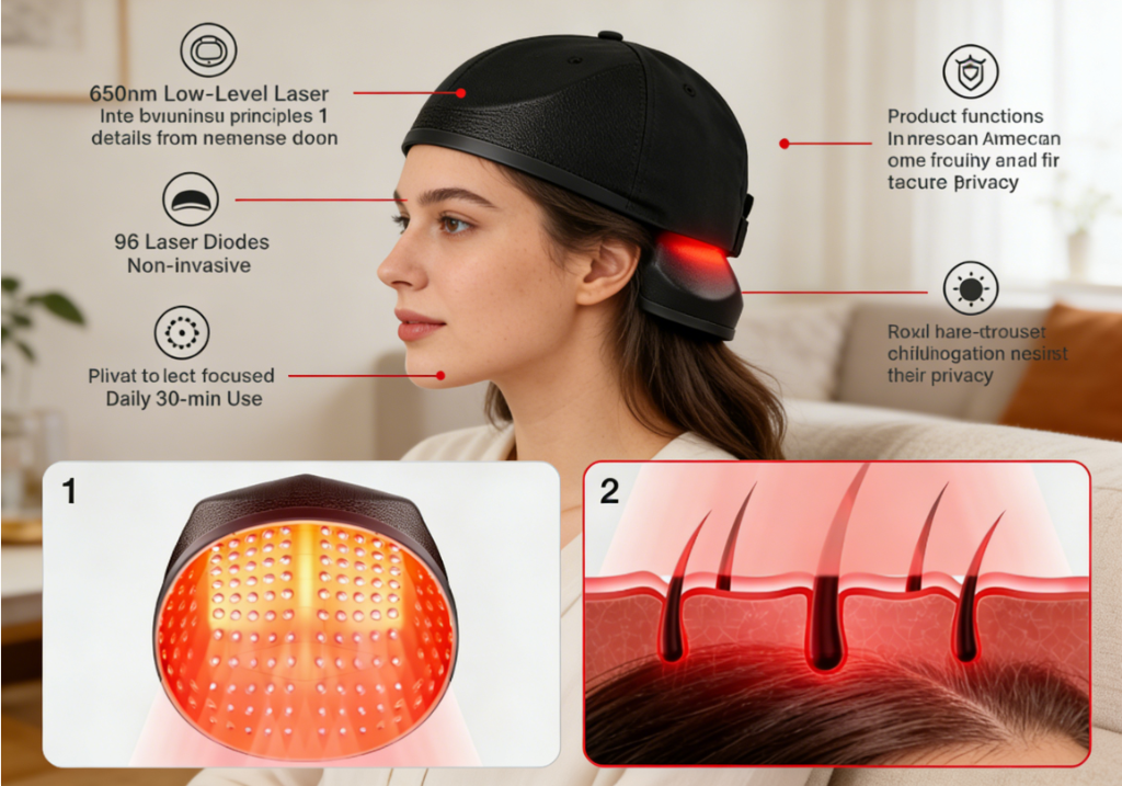 Red Light Therapy Cap for Hair - Hair Care For Hair Fall recensione e prezzo