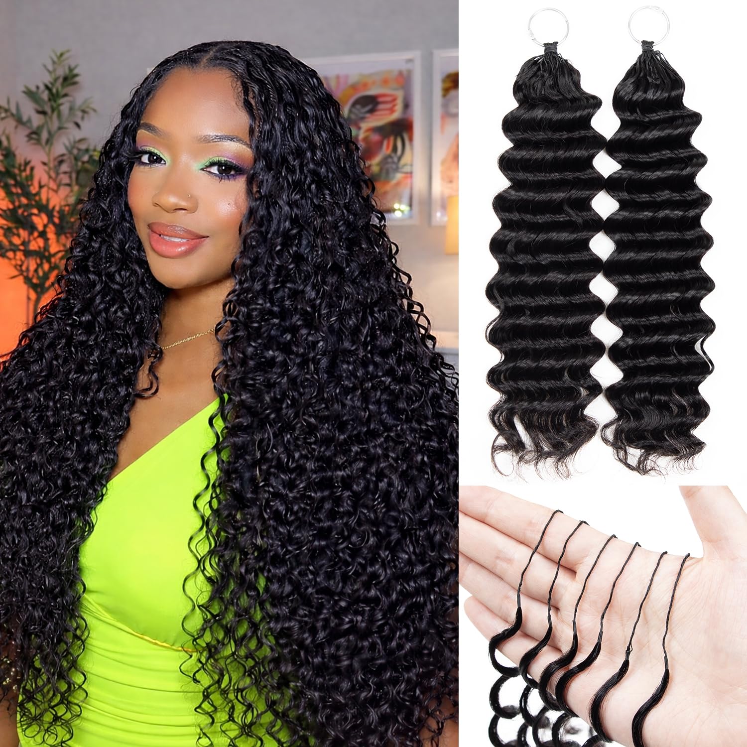 Feather Crochet Human Hair 20  - Hair Care Color recensione e prezzo
