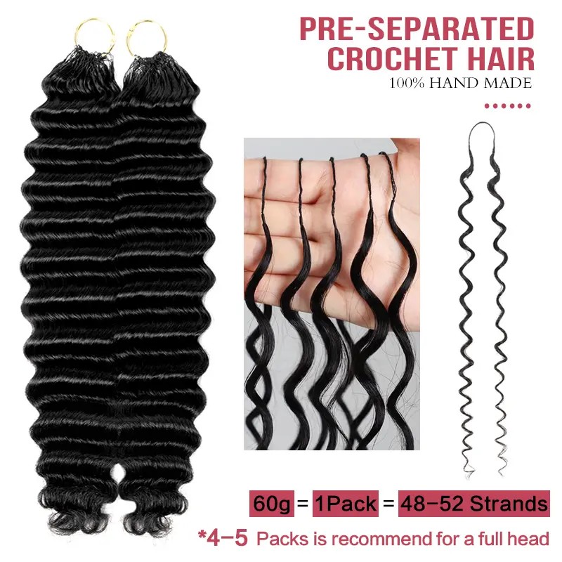 Feather Crochet Human Hair 20  - Hair Care Color recensione e prezzo