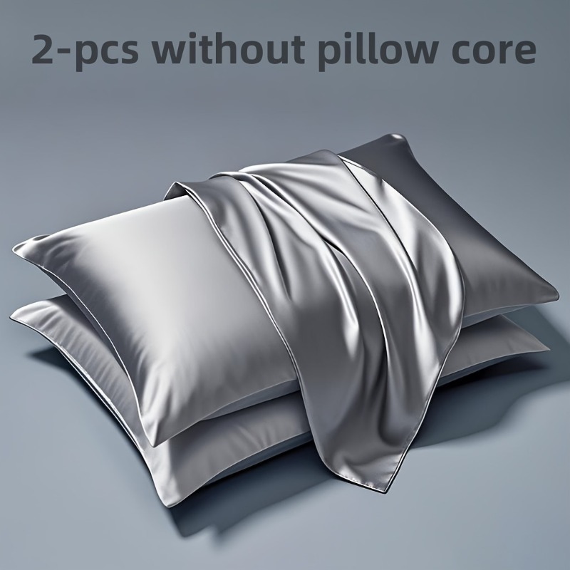 2-piece Set Solid Color Imitat - Satin Pillowcase Silk recensione e prezzo
