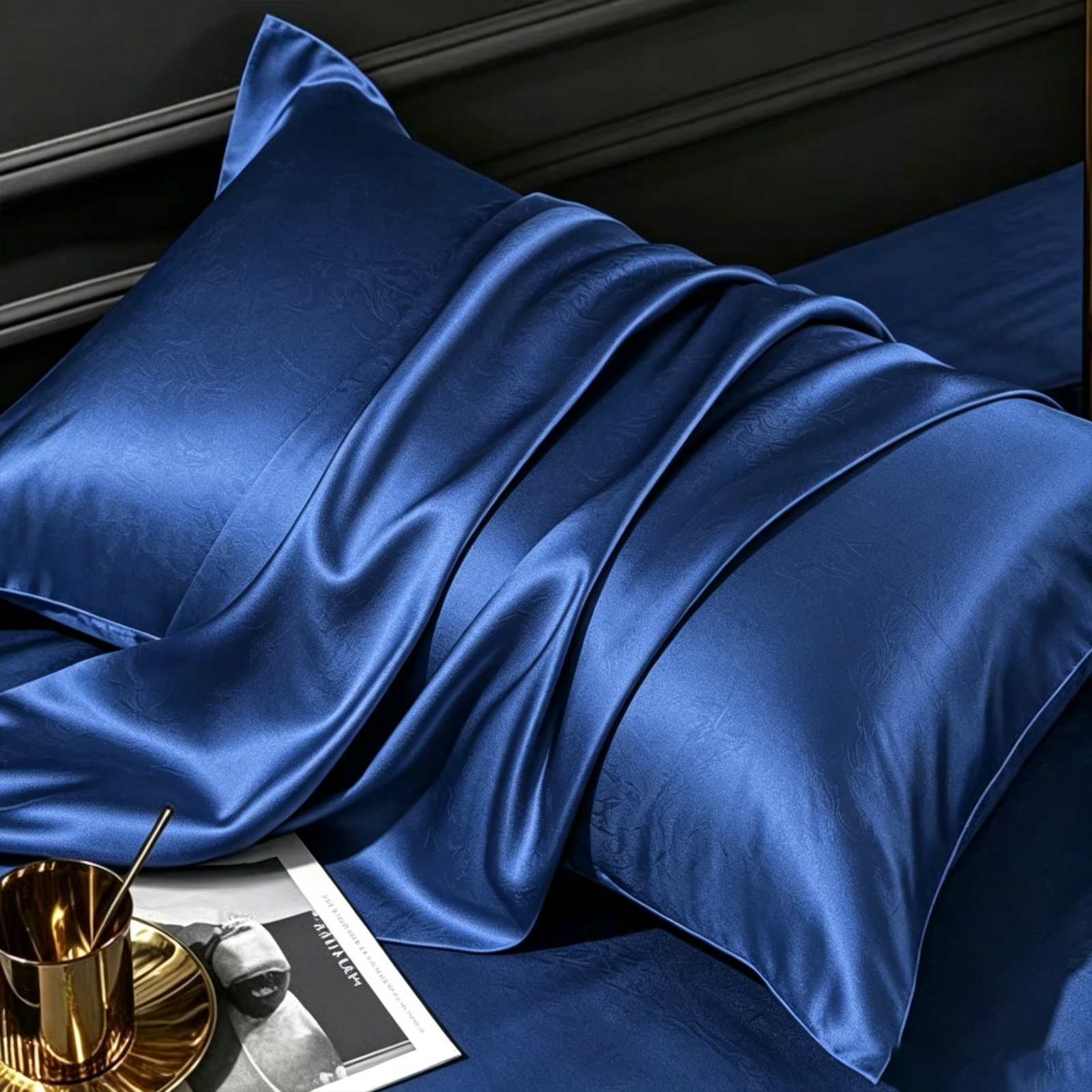 2-piece Set Solid Color Imitat - Satin Pillowcase Silk recensione e prezzo
