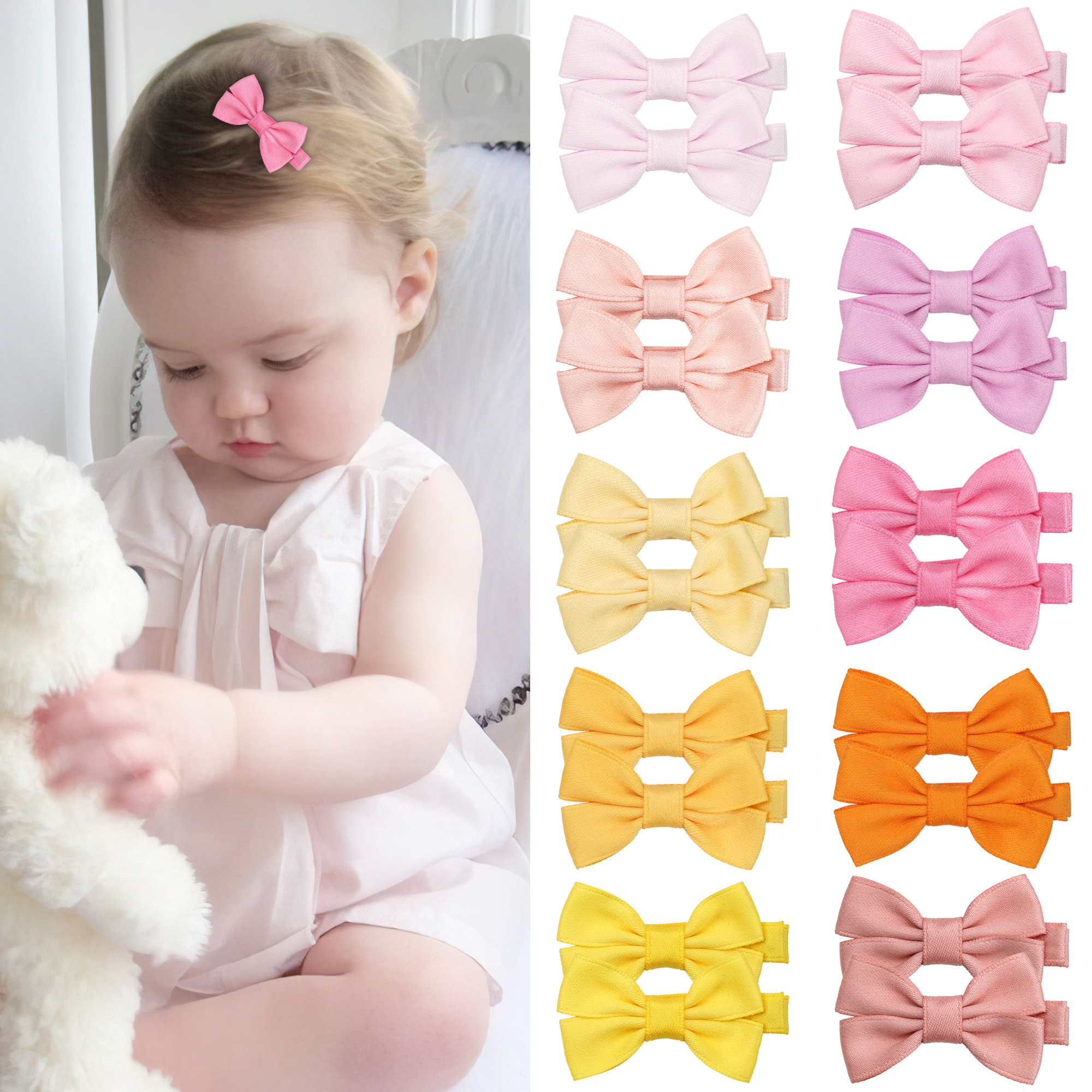 12/20 Pcs 2Inch Baby Hair Bows - Hair Care Baby recensione e prezzo