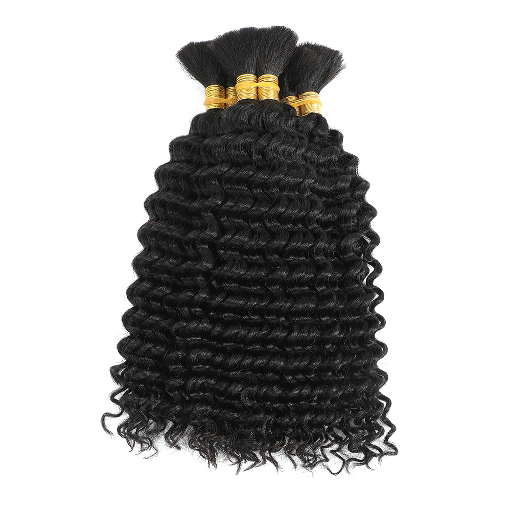 Bulk Human Hair Deep Wave For  - Hair Care Color recensione e prezzo