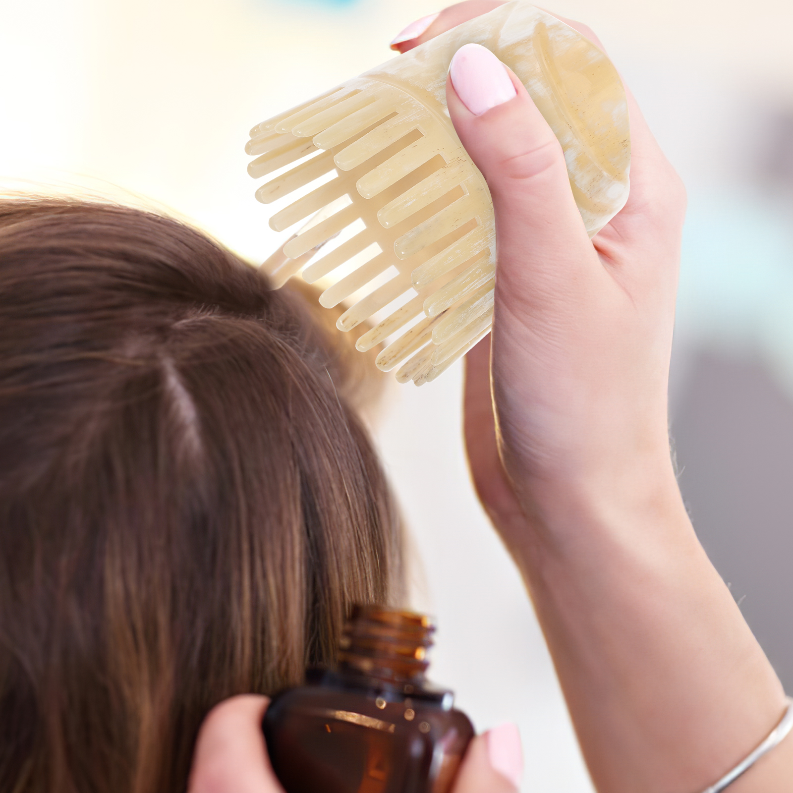 Portable Oxhorn Haircomb With  - Hair Care Tips recensione e prezzo