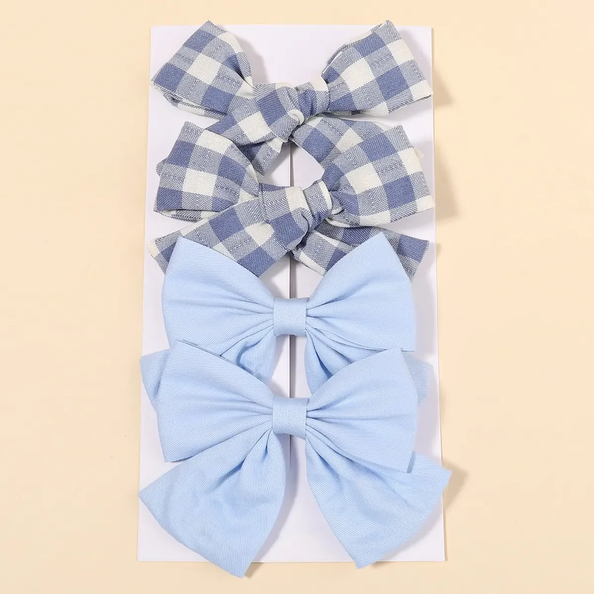 4Pcs/Set Cute Plaid Bow Hair C - Hair Care Baby recensione e prezzo