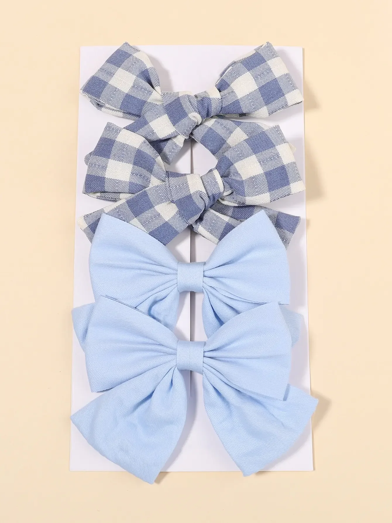 4Pcs/Set Cute Plaid Bow Hair C - Hair Care Baby recensione e prezzo