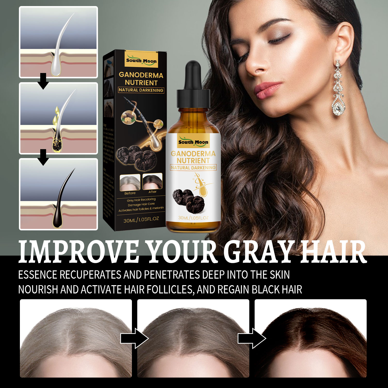 Black Ganoderma Lucidum Hair L - Hair Care Korea recensione e prezzo