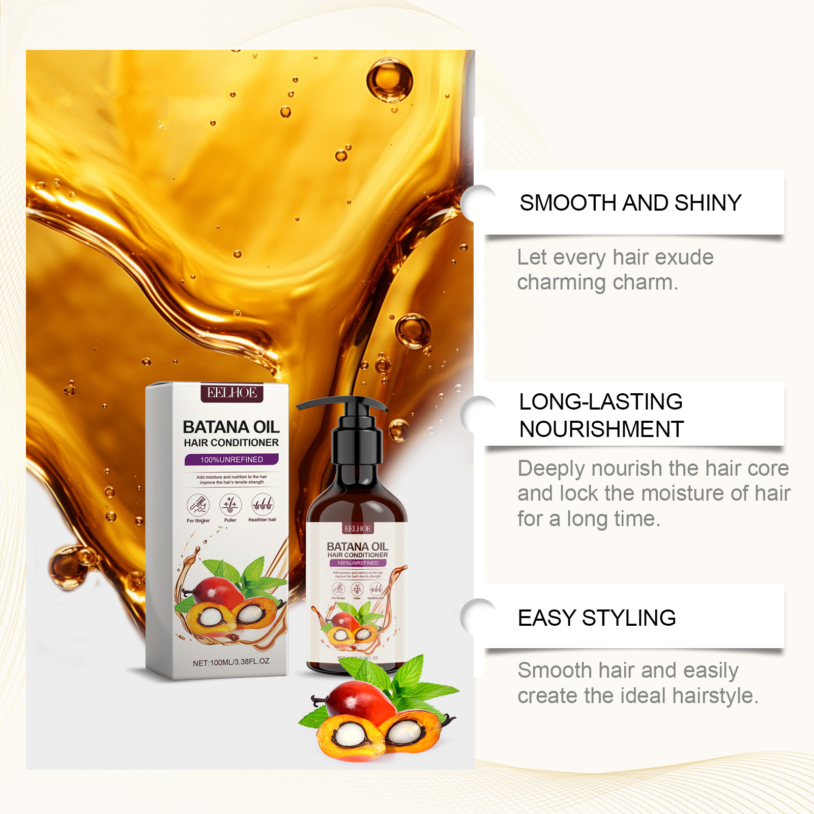 EELHOE 100ml Batana Oil Condit - Split End Repair Serum recensione e prezzo