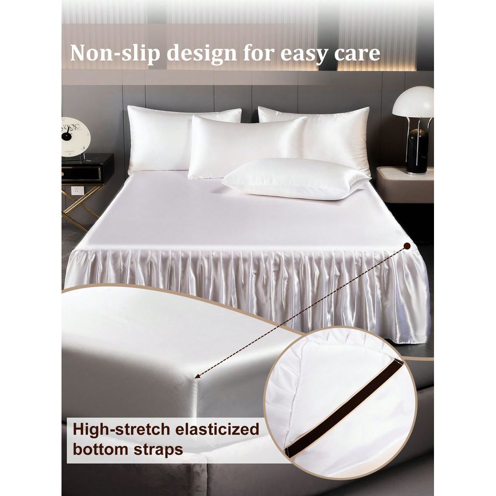 Satin Bed Skirt, Bedding, Soli - Satin Pillowcase Silk recensione e prezzo