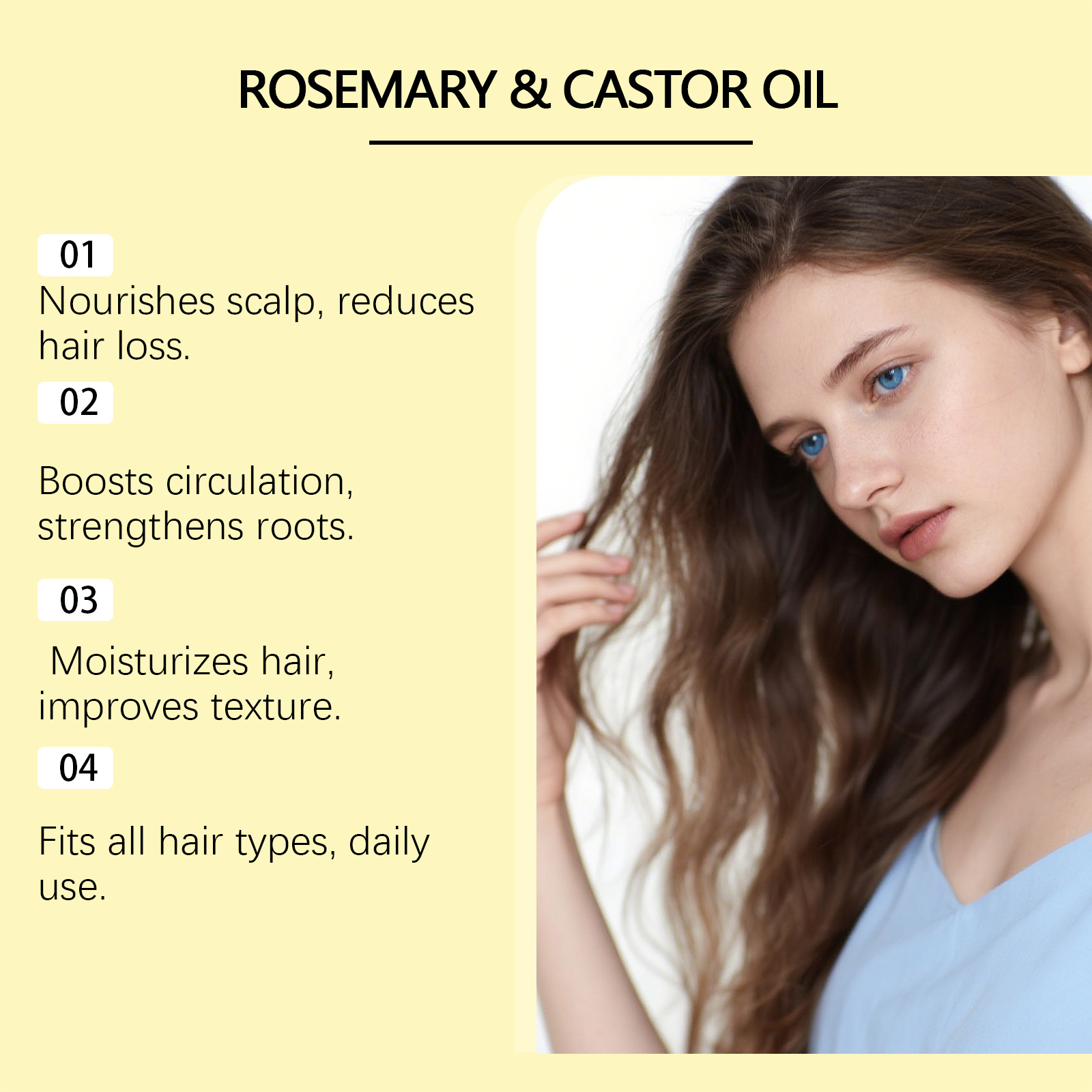 Rosemary Castor Oil Hair Thick - Split End Repair Serum recensione e prezzo