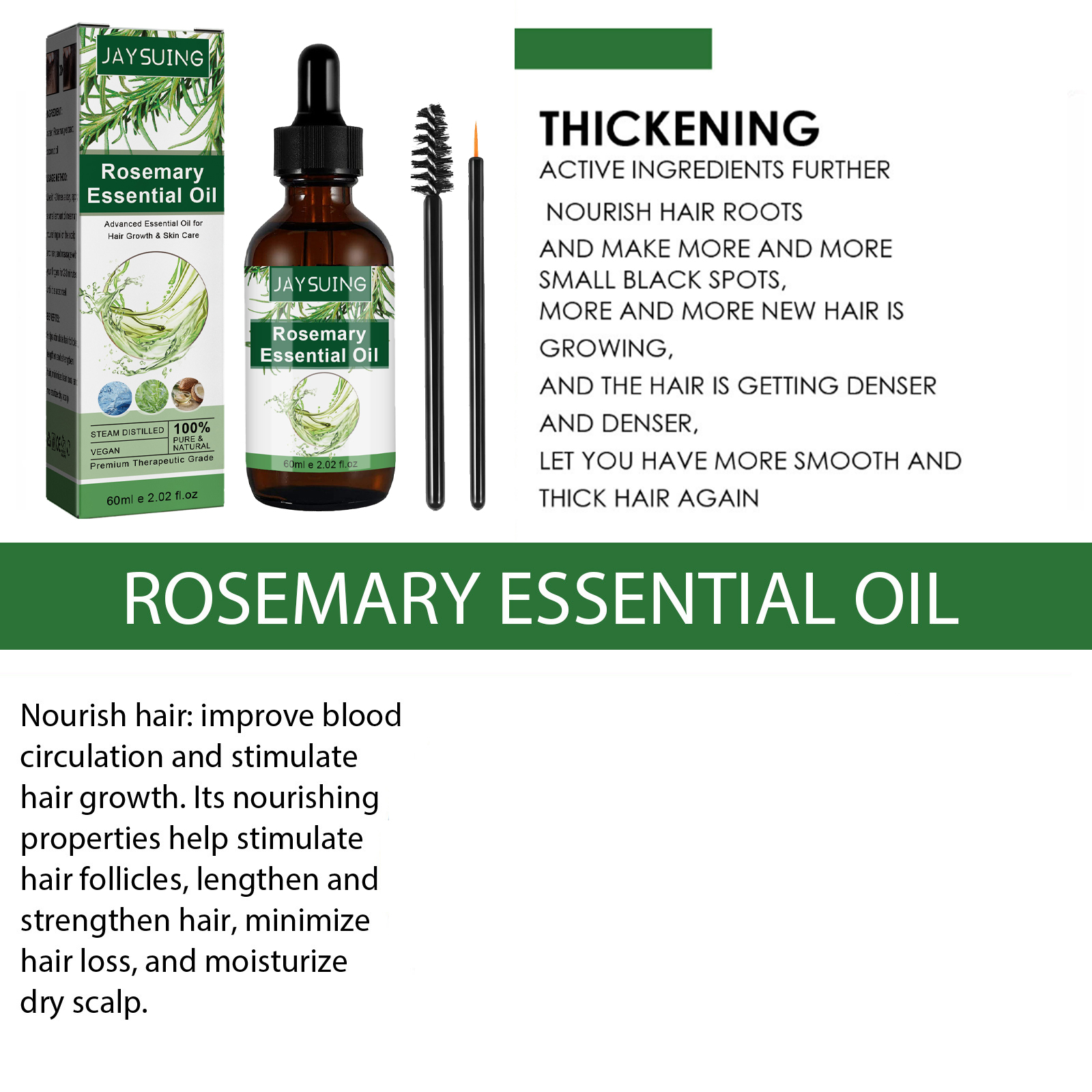 Rosemary Essential Oil For Hai - Hair Care For Hair Loss recensione e prezzo