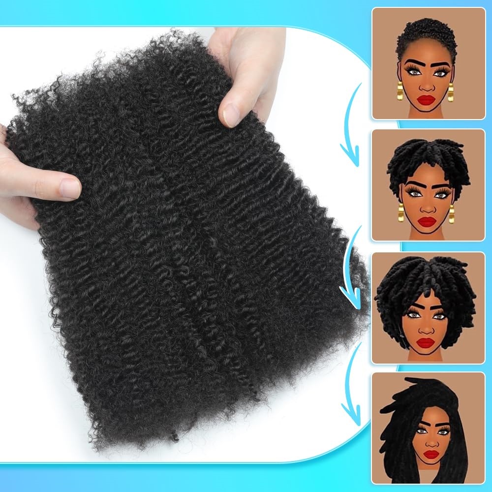 1/3/5pcs Afro Kinky Curly Bulk - Hair Care Color recensione e prezzo