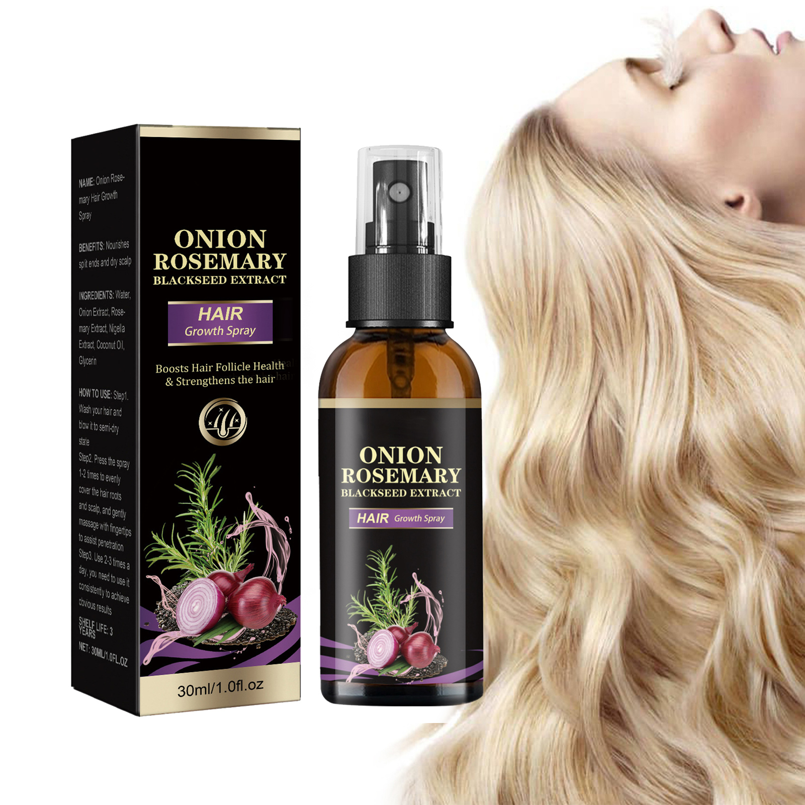 30ml Hair Growth Spray Onion R - Hair Care Growth recensione e prezzo