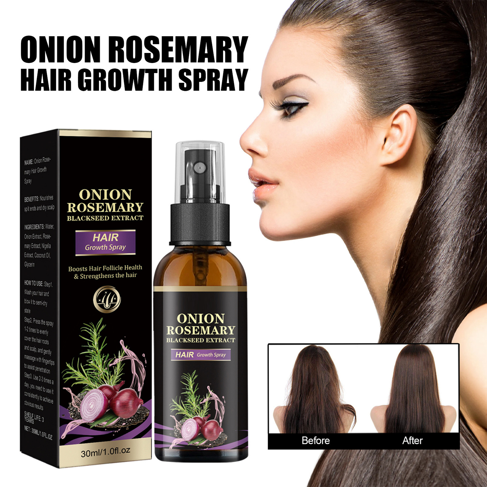 30ml Hair Growth Spray Onion R - Hair Care Growth recensione e prezzo