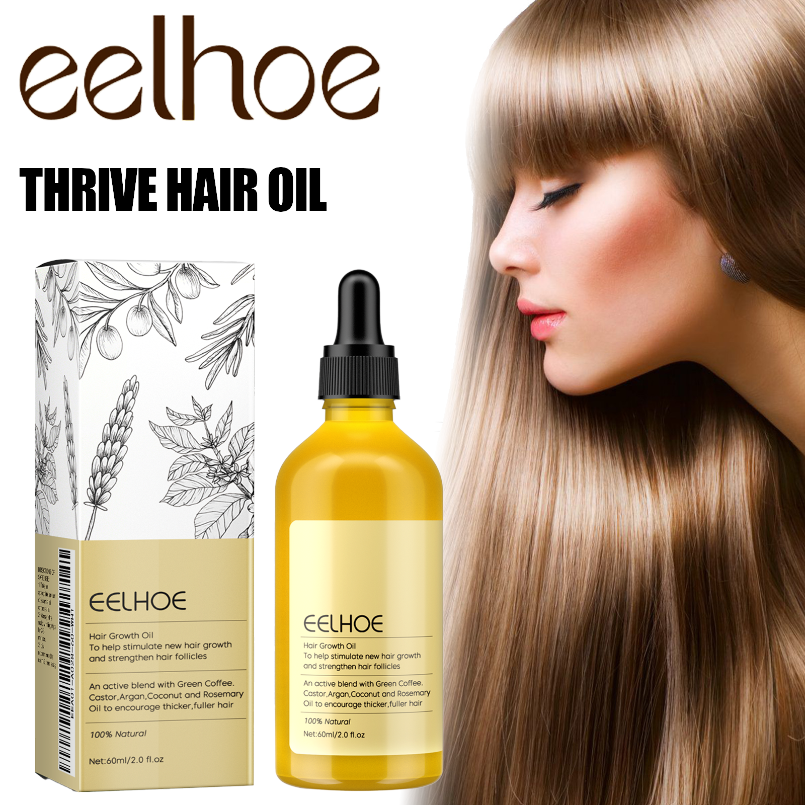 Rosemary Hair Growth Oil 60ml  - Hair Care Growth recensione e prezzo