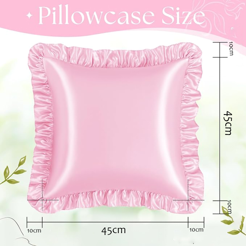 2Pcs Satin Ruffled Pillow Case - Satin Pillowcase Silk recensione e prezzo